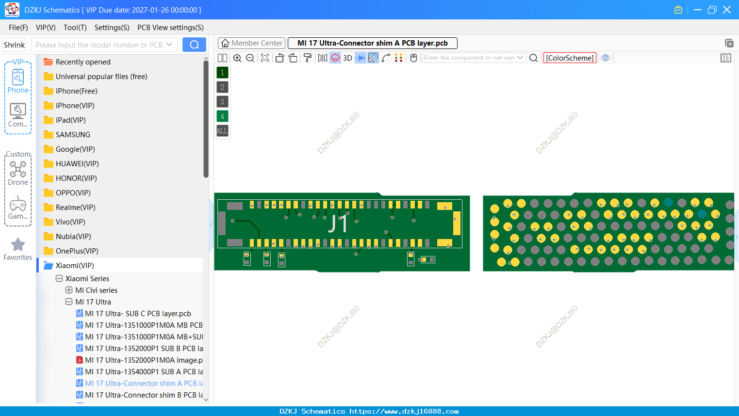 Xiaomi MI 17 Ultra-Connector Shim A PCB Layer